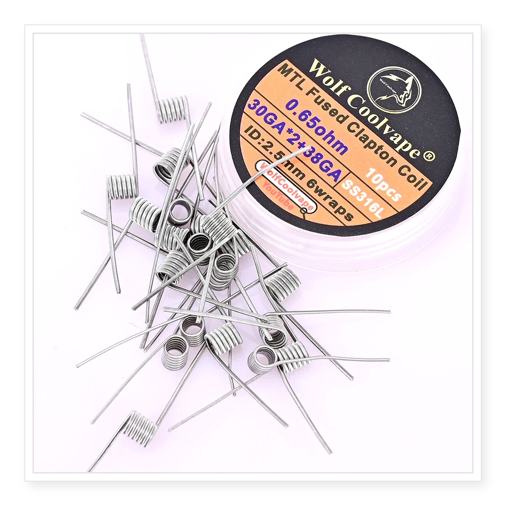 10 Stück Wolfcoolvape MTL Fuse – Vape Coil Replacement Bewertung und Preis
