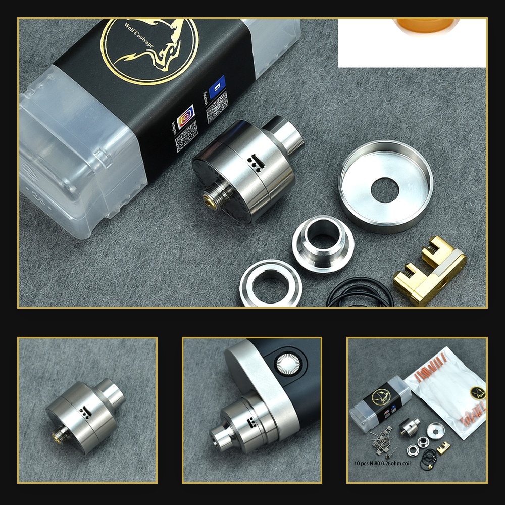 Wolfcoolvape Nisshoku RDA Atom – Vape Coil Replacement Bewertung und Preis